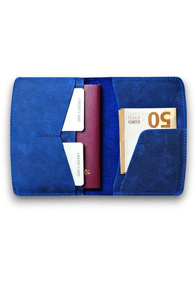 Modica Κάλυμμα διαβατηρίου Navy Blue από γνήσιο δέρμα |   Κάλυψη άδειας χρήσης |   Προστατευτικό διαβατηρίου |   Simenit