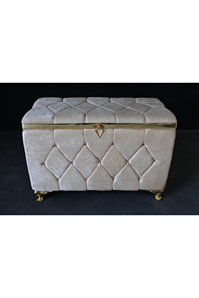 HUZUR ÇEYİZ Kapitone Model Büyük Boy Çeyiz Sandığı