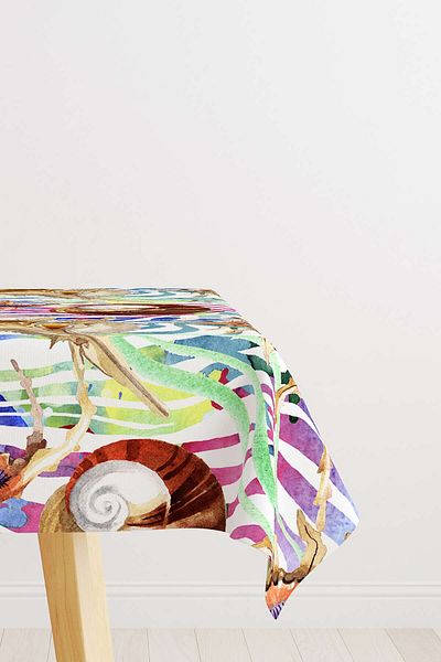 Cango Home Hanorac de birou cu imprimare digitală cu model marin alb multicolor Otyk758-ms