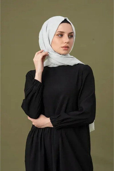 Madame Polo Linen Voile Shawl - Stone