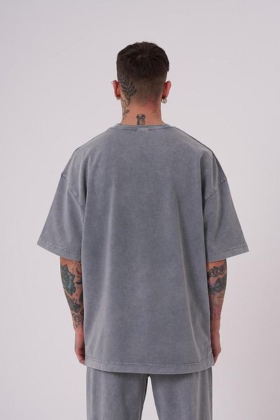 Machinist Tricou pentru bărbați, de lux, spălat, supradimensionat, Ghost Cloudy