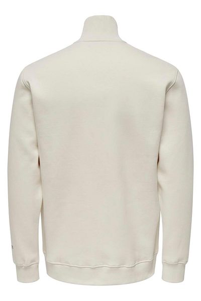 Only & Sons ONSRILEY REG 1/4 Zip Cream Ψηλός Κολάρος SWT VD 22030160