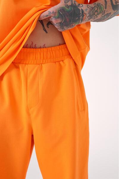 Machinist Pánské základní uvolněné tepláky Jogger oranžové