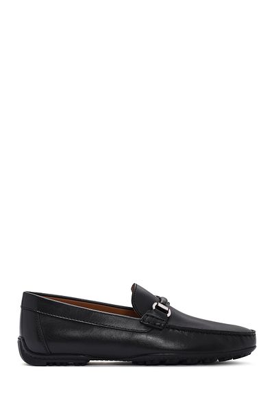 Geox Geox Black Moccasins Mens Shoes