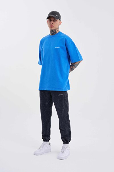 Machinist Tricou de lux pentru bărbați, lavabil, oversize, cu pete albastre