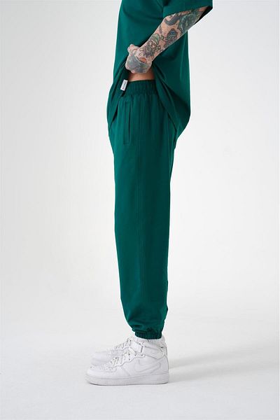 Machinist Ανδρικό φούτερ Basic Relaxed Jogger σε σκούρο πράσινο χρώμα