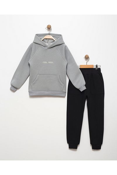 Favo Kids 6-9 Years Boy's Cotton Jogger Tracksuit Set - 3 String Sweatshirt Fv-16007