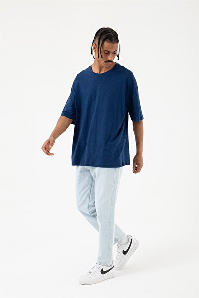 Machinist Ανδρικό μπλουζάκι Flamlı Basic oversized Ingodo