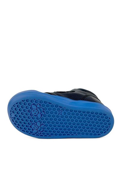 Cici Bebe Ayakkabı Aero Non-Slip Sole Comfortable Fit Ankle Support Black Velcro Baby Boy First Step Shoes