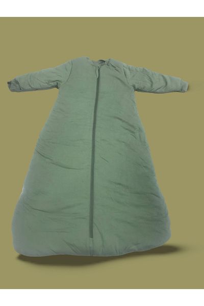 vinezza Long-Sleeved Wearable Sleeping Bag, Zip-Up Design Cotton Wearable Sleeping Bag