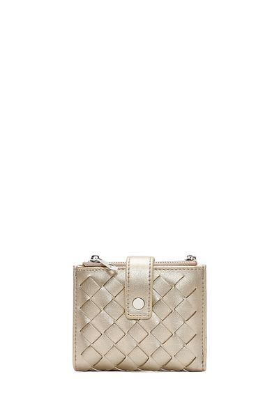 Derimod Women's Yellow Metallic Wallet 000A2D 550332
