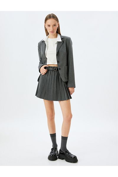 Koton Pleated Mini Skirt