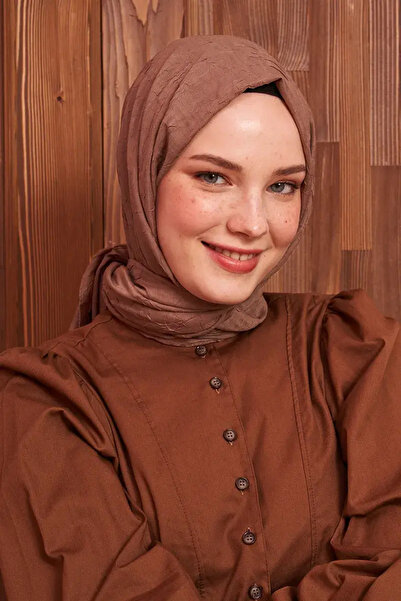 Madame Polo Bambu Kraş Şal - Brownie