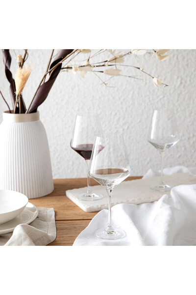 Chakra Devaux 2'Li Kırmızı Şarap Kadehi Seti Transparan
