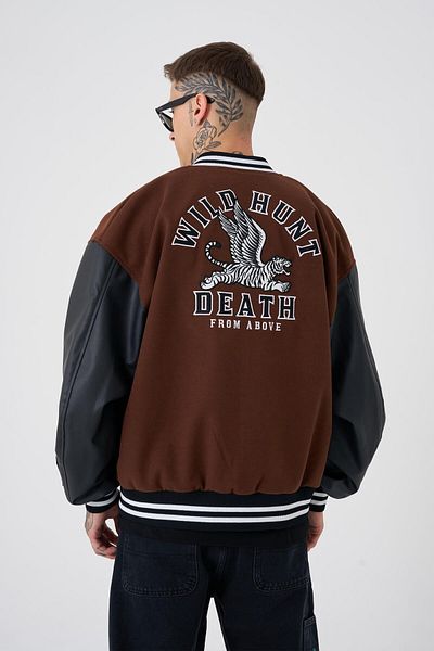 Machinist Ανδρικό μπουφάν Wild Hunt Death Oversize Brown Bomber