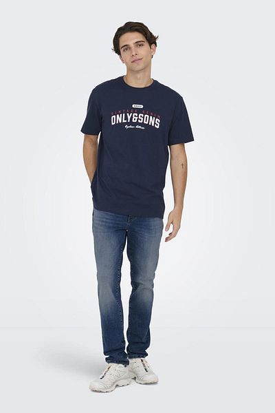 Only & Sons Μπλε πουλόβερ Onsloom Slim Fit - MBDA6466 AZG DNM VD 22026466