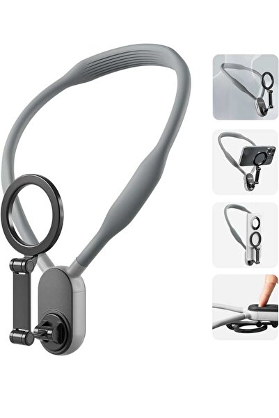 Asfal Magsafe Uyumlu Manyetik Telefon Tutucu Vlog, Aksiyon ve Video Çekimi Ak...