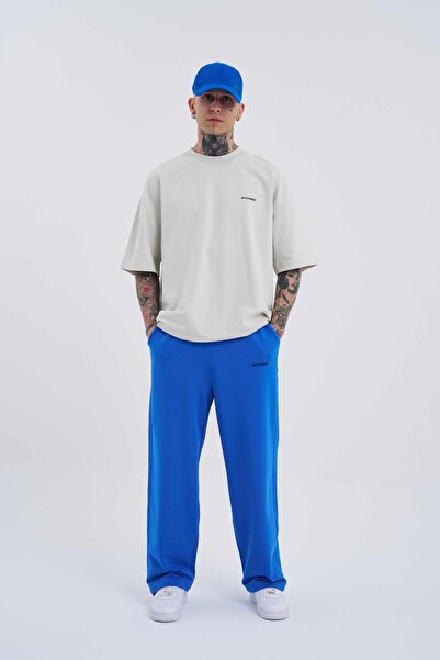 Machinist Ανδρικό Basic Oversize φαρδύ μπλε φούτερ