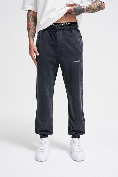 Machinist Anthracite Luxury Basic Jogger Sweatpants - Χαλαρό Πλέσιμο