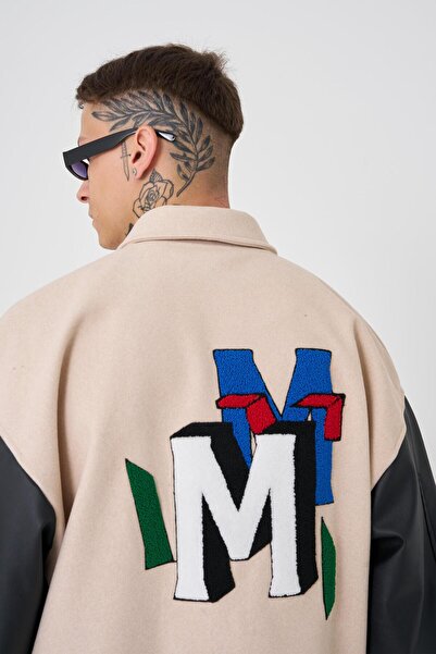 Machinist Чоловічий oversize бежевий бомбер