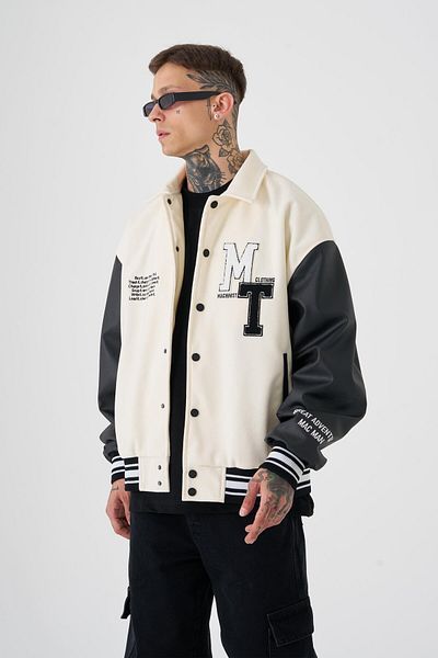 Machinist Ανδρικό μπουφάν Mt Oversize Ecru Bomber