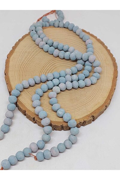 Yasamtohumu Plavi pigmentirani keramički niz perli 8-9mm/30cm (54250)