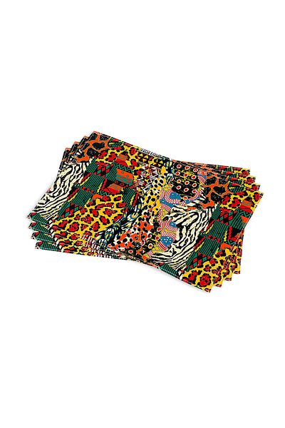Cango Home Imprimare digitală cu model zebră leopard de culoare mixtă neagră Serviciu american Set de 4 Cgh361-as