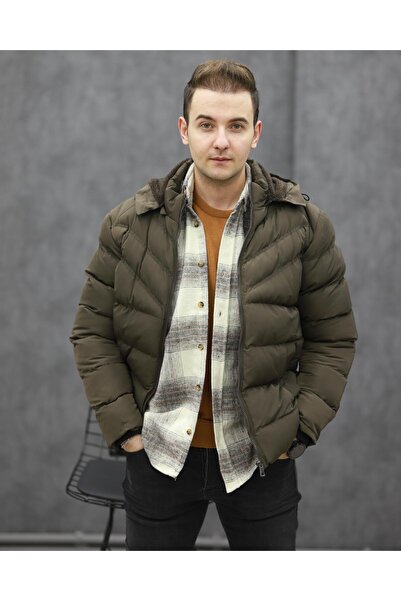 BIGAZZI BİGAZZİ 99491 KAPŞONLU ŞİŞME MONT(KAHVE)