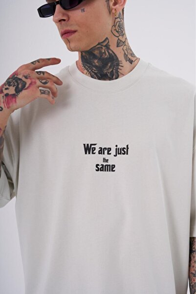 Machinist Ανδρικό μπλουζάκι The Quandary Printed Oversize Grey T-shirt