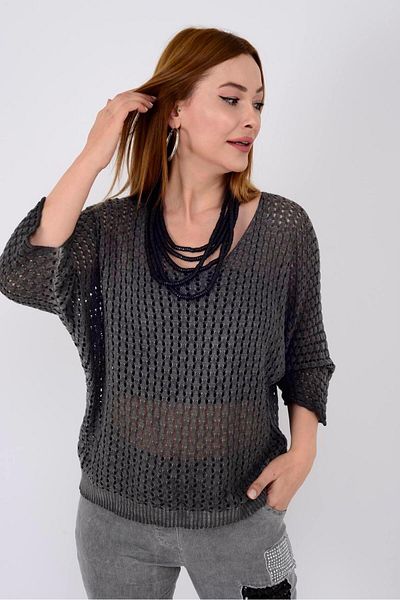 Park Moda 6018 V-Neck Mercerize Bluz