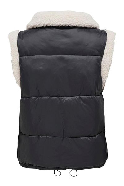 ONLY Vestă de damă fără mâneci cu guler de blană - 15322077