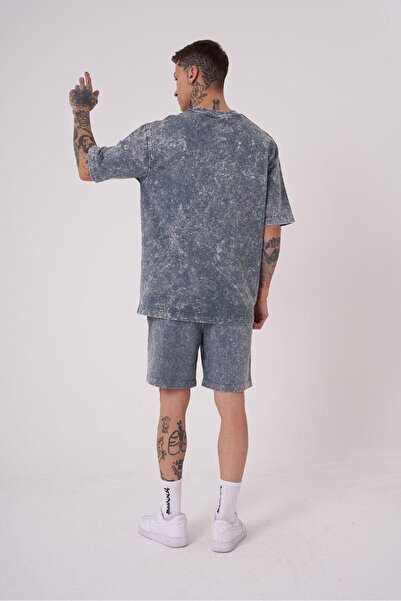 Machinist Ανδρικό μπλουζάκι Luxury Washed Basic Relaxed Ghost Spotted