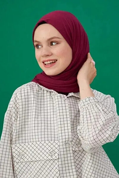 Madame Polo شال قطن ممشط - برقوق