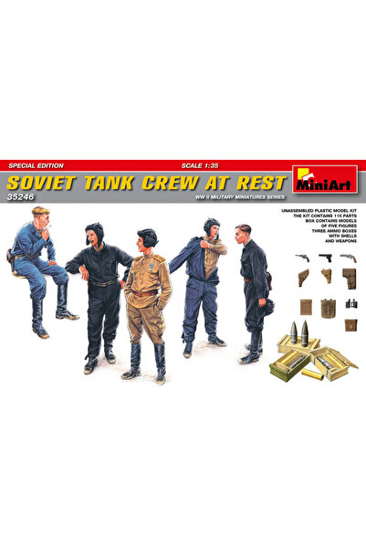 MiniArt 35246 1:35 Dinlenen Sovyet Tank Mürettebatı. Özel Üretim