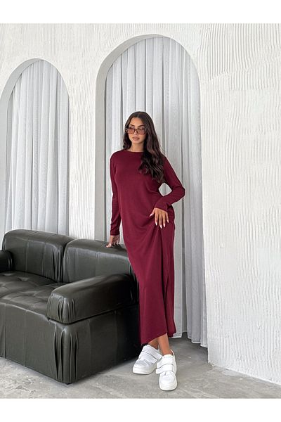 Belle Perre Rochie de buzunar cu detaliu cu fantă din țesătură modal
