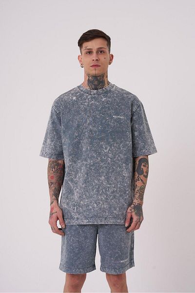 Machinist Ανδρικό μπλουζάκι Luxury Washed Basic Relaxed Ghost Spotted