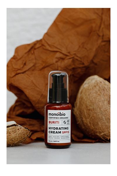 Monoibio Buriti Organic Moisturizing Skin Care Cream - Daily Moisturizing Sunscreen Spf 15 Cream 50 ml