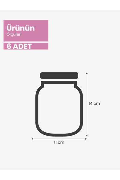 PALPAK Mini Boy Gümüş Metal Kapaklı Kavanoz Görünümlü Saklama Poşeti 11x14 Cm -6 Adet-200 ml