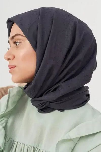 Madame Polo Σάλι Anthracite Bamboo Check