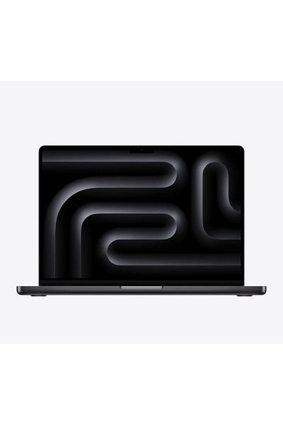 Apple MacBook Pro M3 Pro chipset مع وحدة معالجة مركزية 12 نواة ووحدة معالجة رسومية 18 نواة وذاكرة وصول عشوائي 18 جيجابايت ومحرك أقراص SSD سعة 1 تيرابايت ولوحة مفاتيح إنجليزية مقاس 14 بوصة