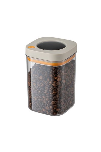 M'art Home 1100 Ml. Beige Pinmoo Lockable Vacuum Storage Container