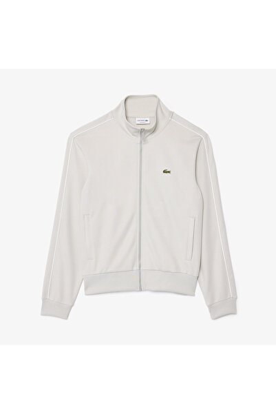 Lacoste Erkek Regular Fit Fermuarlı Gri Sweatshirt