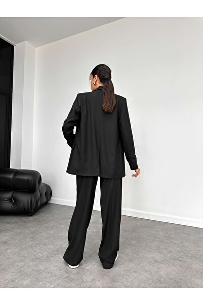 ESRAHELVACI Black Triple Vest Set