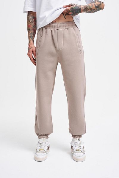 Machinist Ανδρικό φούτερ Basic Jogger Relaxed ανοιχτό γκρι