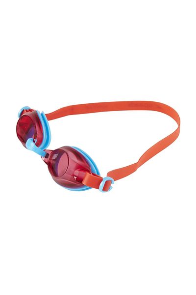 SPEEDO نظارات السباحة Jet V2 Gog Ju للأطفال باللون الأزرق/الأحمر للجنسين 8-09298c106