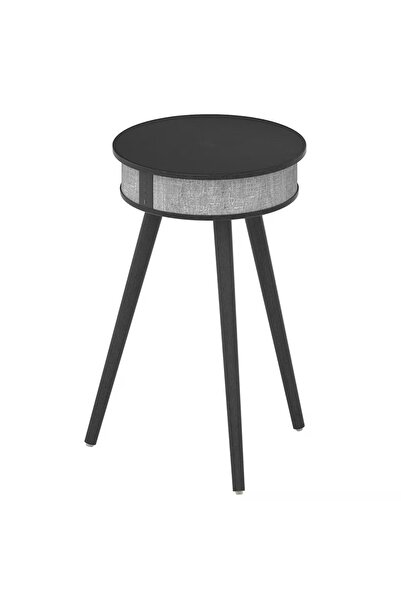 Doppler Barista Ayaklı Sehpa Bluetooth Hoparlör Siyah Ahşap Kablosuz Tel Şarj Özellikli