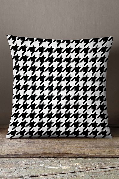 INSENSE HOME Husă decorativă din catifea Babyface alb-negru din picior de gală - Cgh285