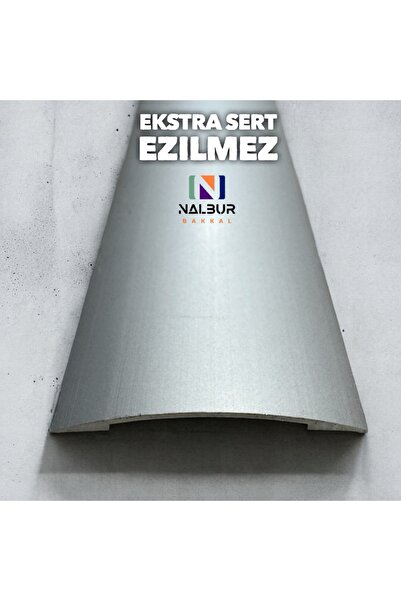 Nalbur Bakkal Geniş 38mm Kapı Eşik Profili Parke Kapı Altı Çıtası Alüminyum 90 cm Silikon Hediyeli Ekstra Kalın
