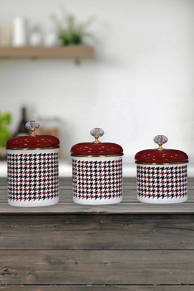 PR HOME Forte Red Enamel - Spice Bowl Set