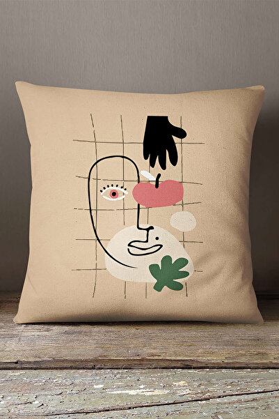 INSENSE HOME Somot Babyface Žuta Moderna Apstraktna Figura Sa deznom Digitaln...